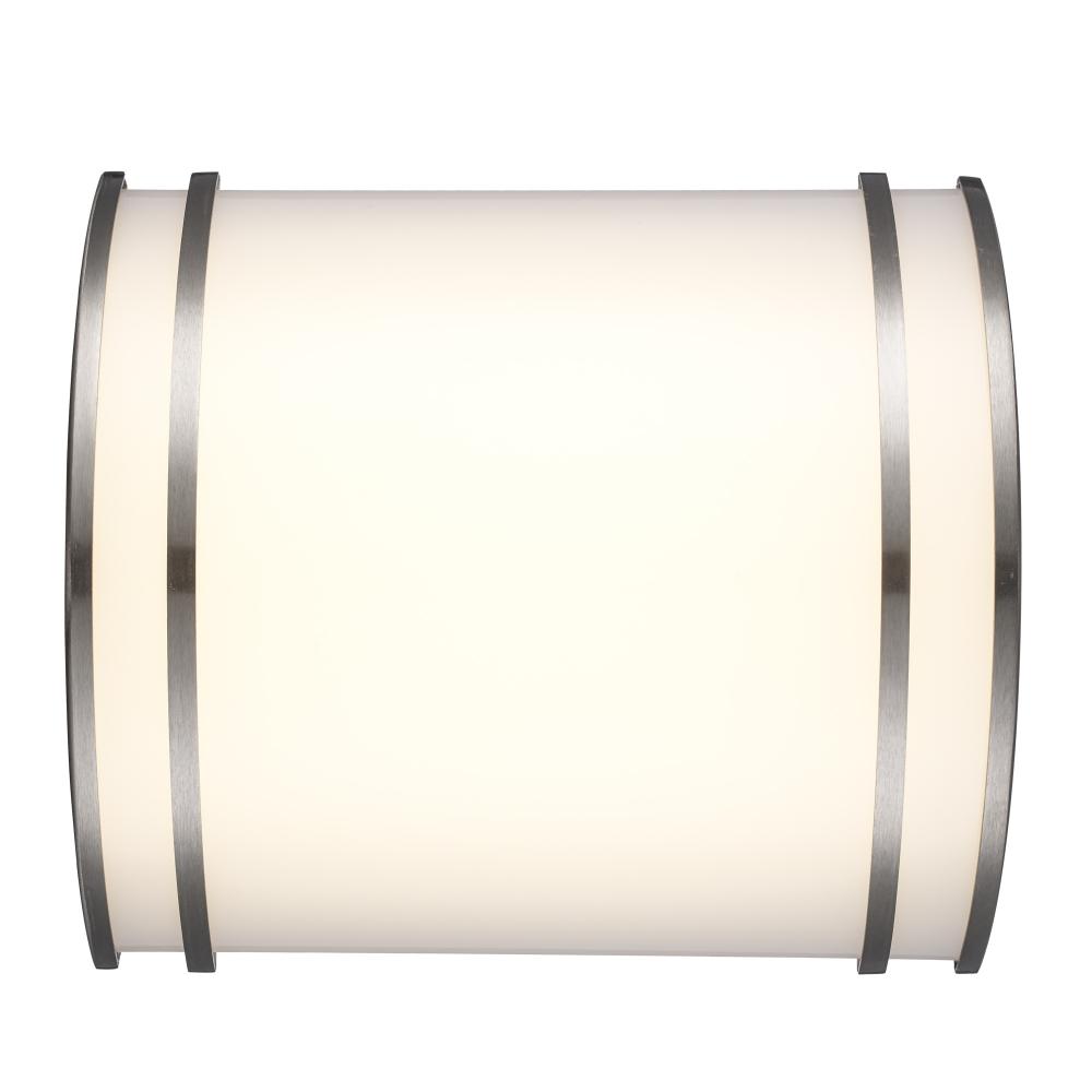 LED SCONCE-10" DOUBLE RING-BN